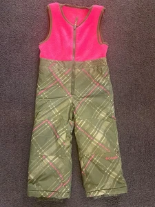 Columbia Latzhose Mädchen 4T pink blau Träger Schneehose Omni Tech wasserdicht Ski - Bild 1 von 5