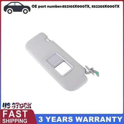 852103X000TX 852203X000TX Gray Sun Visor For Hyundai Elantra MD  2011-2015 2014 Foto 1 de 4