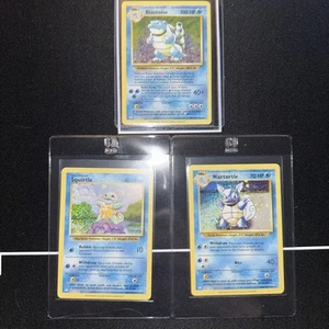 Pokémon TCG Blastoise Squirtle Wartortle 003/034 CLB Classic Collection - Picture 1 of 4