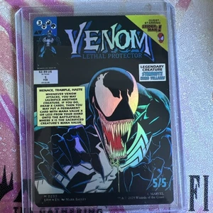 Venom, Lethal Protector/Eddie Brock MTG Spider-Man Mythic Borderless Foil #233 - Picture 1 of 7