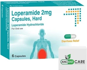 Loperamide Hydrochloride 2mg Capsules Rapid Diarrhoea Relief - Pack of 6 Tablets - Picture 1 of 9