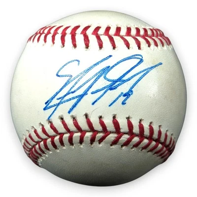 Efren Navarro Signed Autographed Baseball Angels Cubs Tigers JSA CG44469 - Image 1 of 3