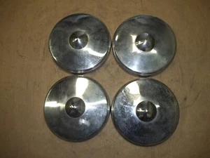 Opel Hubcap Wheel Cover Rim Center Hub Cap DOG DISH POVERTY 9 1/2" OEM SET USED - Picture 1 of 24