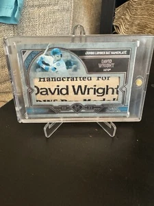 DAVID WRIGHT 2017 TOPPS MUSEUM BAT BARREL NAMEPLATE KNOB METS 1/1 - Picture 1 of 2