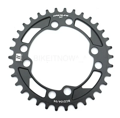 DRIVELINE MTB Narrow-wide Chainring 34T BCD 104/94mm 11S for Shimano,Sram X1,X01 - Image 1 of 4