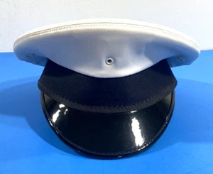 KEYSTONE ROUND DRESS CAP WHITE NO STRAP OR BUTTONS W/ SPOT HAT SIZE 6 3/4 - Picture 1 of 4