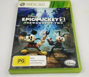 Mint Disc Xbox 360 Disney Epic Mickey 2 II The Power of Two - No Manual - Picture 1 of 3