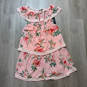 LULUS Pink Floral Dress NWT MEDIUM - Picture 1 of 9