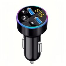 Wireless Car Charger Adapter, Fast Bluetooth FM Transmitter for iPhone Samsung