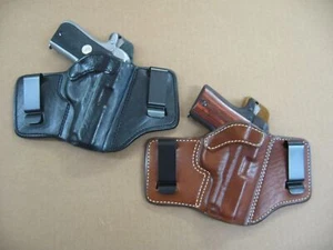 Azula 2 Clip IWB Leather Concealed Carry Holster CCW ..Choose Gun & Color - 2 - Picture 1 of 11