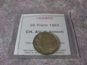 Frankreich - 20 Franc 1953 CH. AU * Zertifikat: 3468 - Bild 1 von 4