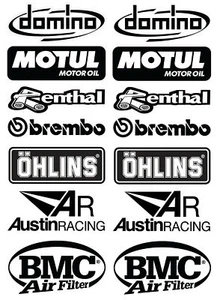 FE SPONSOR Decals Stickers kit Aprilia RSV4 Tuono Swingarm 14 pcs adesivi /918 - Imagen 1 de 1