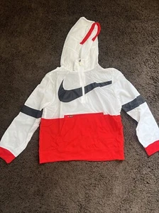 Nike Crossover Boys Basketball Jacket Large White/University Red/Black - Picture 1 of 5