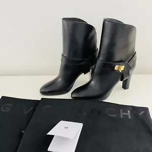 Givenchy Eden Ankle Boot Black Leather size 37.5 US 7.5 New $1295 - Picture 1 of 10