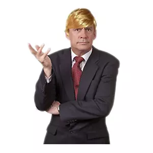 TRUMP 2024 Wig Blonde President Donald Trump MAGA Halloween Presidential Debate - Picture 1 of 1