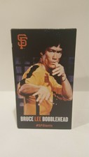 2015 SF GIANTS BRUCE LEE 75TH BIRTHDAY ORANGE JUMP SUIT BOBBLEHEAD NIB SGA RARE!