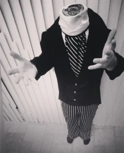 ❤️Headless Butler Party pant suit personal butler OOPS halloween costume waiter - Picture 1 of 1