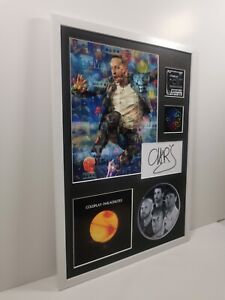 Coldplay Framed Picture Disc Album & Autograph Display - UNIQUE & RARE! AMAZING!