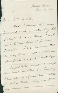 Augustus Wollaston Franks SIGNED AUTOGRAPHED Manuscript Letter British Museum - Picture 1 of 3