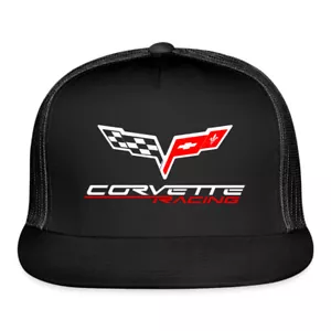 Gorra de camionero negra Corvette Racing talla adulto - Imagen 1 de 4