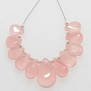 Piedras preciosas sueltas de cuarzo rosa natural de 39,20 quilates de 9x6 mm a 18x12 mm - Imagen 1 de 6