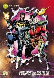 PUNISHER & DEATHLOK / 1992 Marvel Universe Series 3 (Impel) BASE Card #86 - Picture 1 of 2