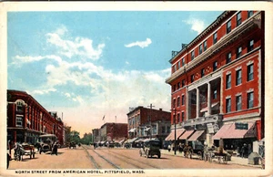 PLYMOUTH, MASSACHUSETTS - CALLE PRINCIPAL MIRANDO HACIA EL NORTE DESDE LA OFICINA DE CORREOS - POSTAL - Imagen 1 de 2