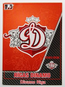 2010-11 KHL Dinamo Riga BASE Pick a Player Card