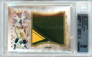 2009 SPORTKINGS BOX TOPPER - 1/1 GAME-USED BRETT FAVRE MEMORABILIA! - BGS 9 - Picture 1 of 2