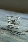 Heart Ring 925 Sterling Silver Statement Boho Women Jewelry Ring All Size HM2723