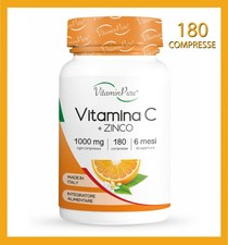Vitamina C Pura 1000 mg + Zinco 180 Compresse Made In Italy | VitaminPure