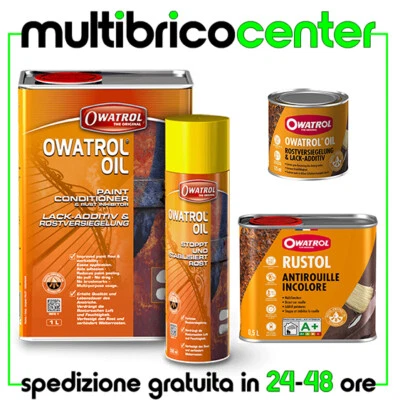Owatrol Oil Antiruggine Per Ferro Penetrante Additivo Primer Trasparente Spray