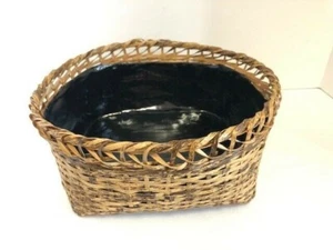 Japanese Tea ceremony Bamboo Basket Charcoal container Sumitori Made in Japan - Picture 1 of 8