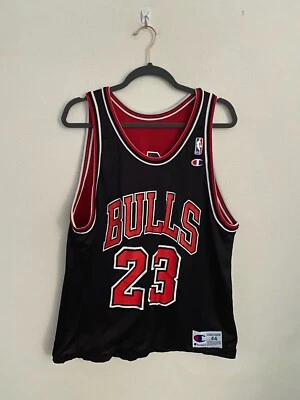 Vintage Champion Michael Jordan Reversible Jersey Chicago Bulls 44 NBA Outdoor - Image 1 of 4