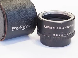 Pentax M42 mount fit Soligor 2x teleconverter, fits M42 camera lens, PM20 - Picture 1 of 5
