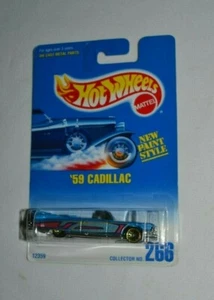 HOT WHEELS 1992 - ' 59 CADILLAC BLUE LOW RIDER STYLE - Picture 1 of 3