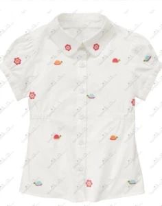 Gymboree sz 4 Growing Flowers Turtle Flower Dress Shirt NWT Button Up Layering - Picture 1 of 3