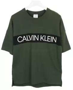 Calvin Klein T-Shirt Herren M Pullover Rundhals Stretch Grün - Bild 1 von 11