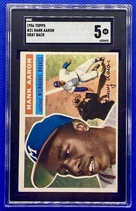 1956 Topps Hank Aaron #31 SGC 5 GC222 - Picture 1 of 2
