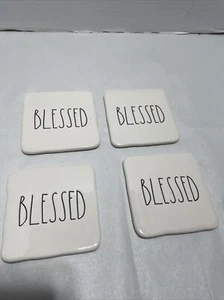 Rae Dunn von Magenta Gesegnet Keramik Untersetzer 4er Set - Bild 1 von 5