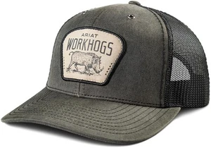 Ariat Western Work Mens Cap Baseball Hat Printed Workhog Patch A290001707 - Picture 1 of 2