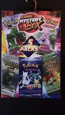 SURPRISE POKEMON BOX! 5 BOOSTERS W/2 SWORD&SHIELD ERA/1 SPECIAL SET/1:5 VINTAGE - Image 1 of 4