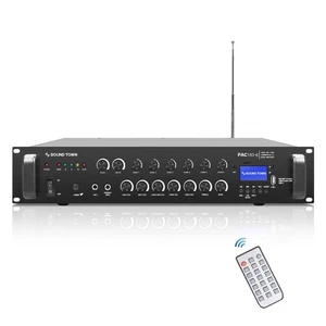 Amplificador de Potencia Comercial Sound Town 180W 6 Zonas 70V/100V con Bluetooth, Al... - Imagen 1 de 5