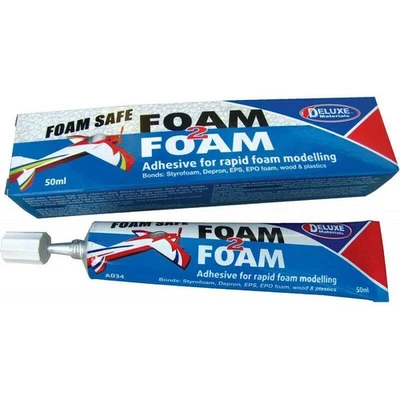 DELUXE Foam 2 Foam, Foam Safe Glue 50ml: EPO, EPS, Wood # DLMAD34 - Image 1 of 4