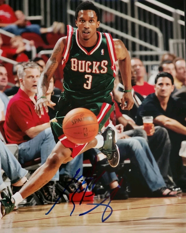 Brandon Jennings Signed 8x10 Autograph Photo Milwaukee Bucks Star Yonug Buck 3🏀 - Image 1 of 1