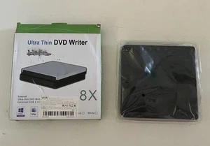 New Ultra Thin 8X DVD Writer External USB 3.0 DVDRW, - Picture 1 of 10