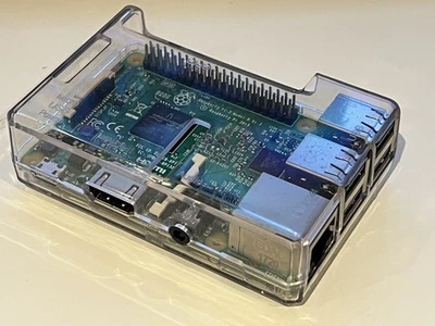 Raspberry Pi 3 Model B V1.2, with transparent case - Image 1 of 2