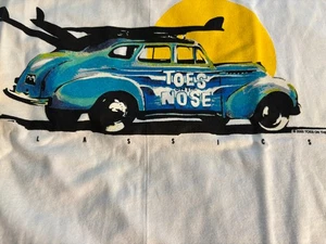 T shirt Toes on the Nose car culture surf 2000 nuova senza etichette XL come nuova - Foto 1 di 5