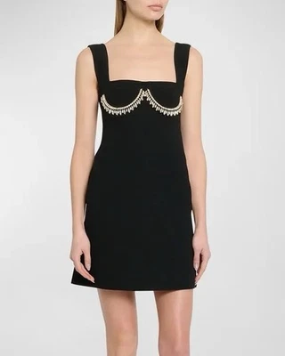 Giambattista Valli Fall24 Crystal Embellished Bustier Mini Dress $3750 - Image 1 of 4