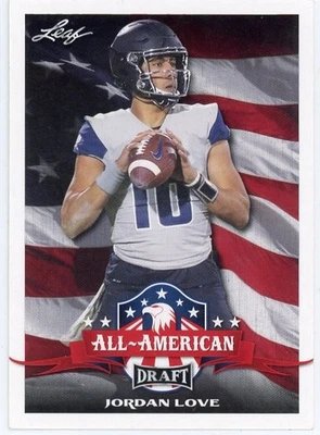 2020 Leaf Draft - All-American Jordan Love #71 (RC) - Image 1 of 2